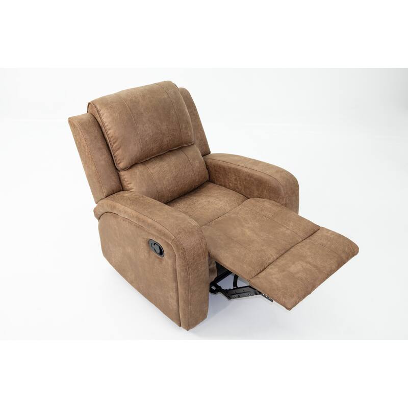 Luxurious Single Recliner with Horizontal and Vertical Tufting for Unmatched Comfort and Style
