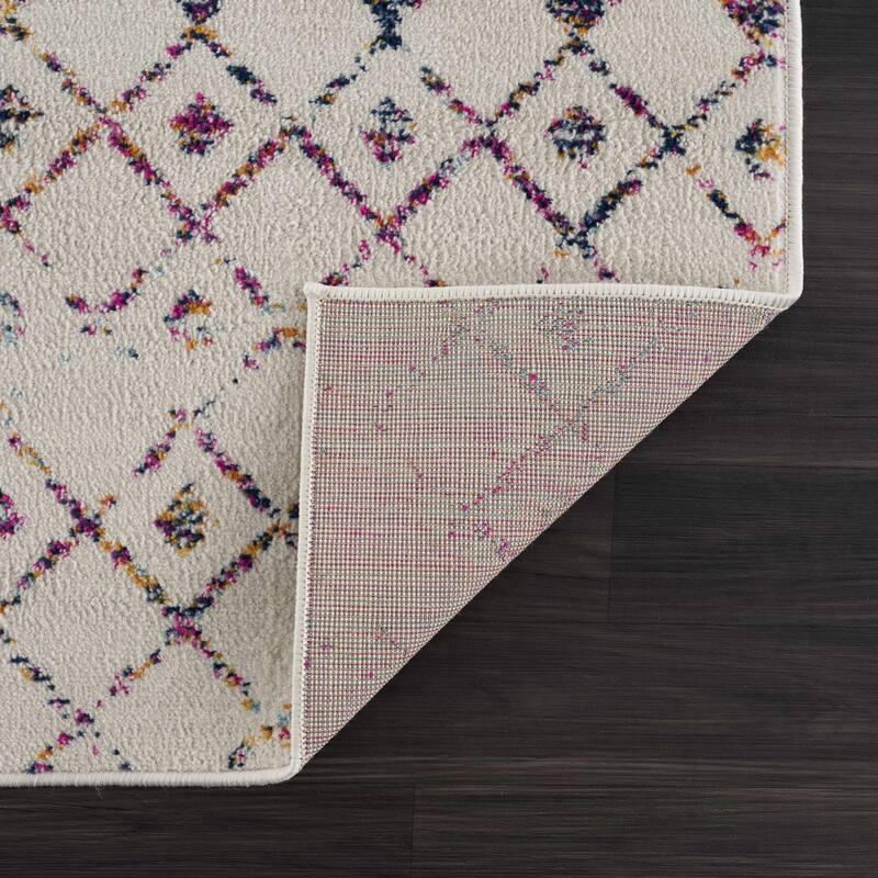 Tigris Tanu Moroccan Trellis Farmhouse Boho Area Rug