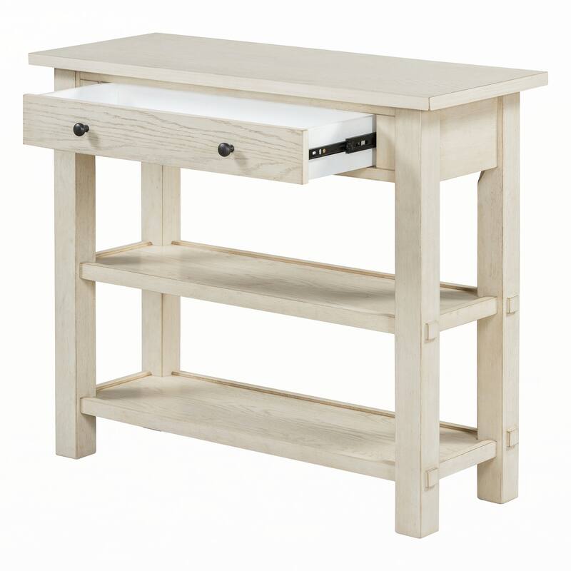 Entryway Table with Storage(Gray Wash)
