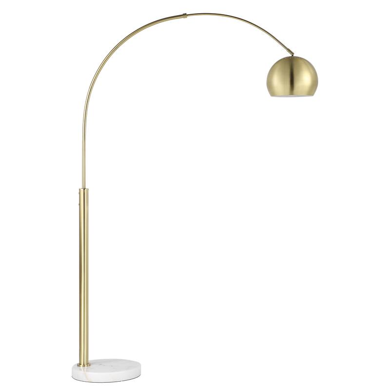 Daleela 77.375" Height Floor Lamp, Yellow - 15 x 55.25 x 77.375"