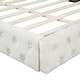 preview thumbnail 23 of 22, Velvet Queen Platform Bed with Diamond Grid Detail