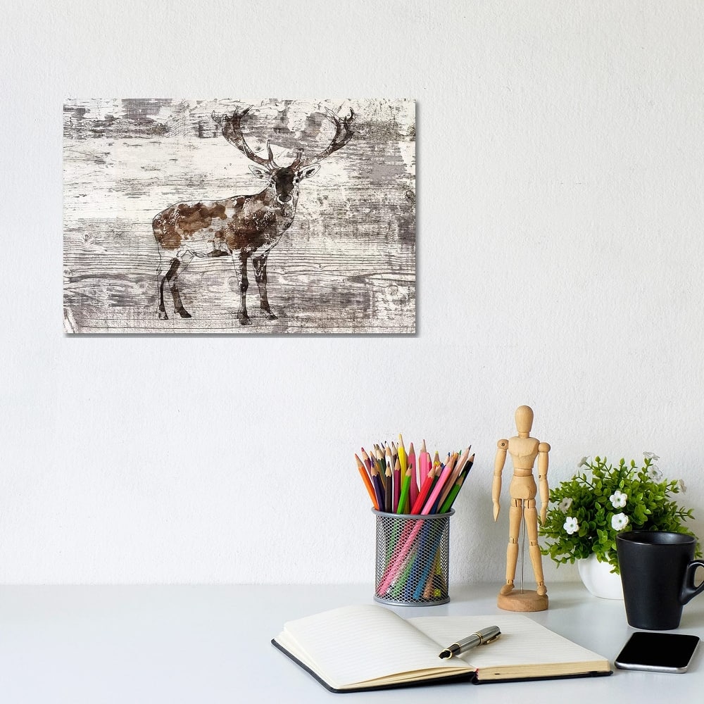 iCanvas "Rustic Deer II" by Irena Orlov Canvas Print