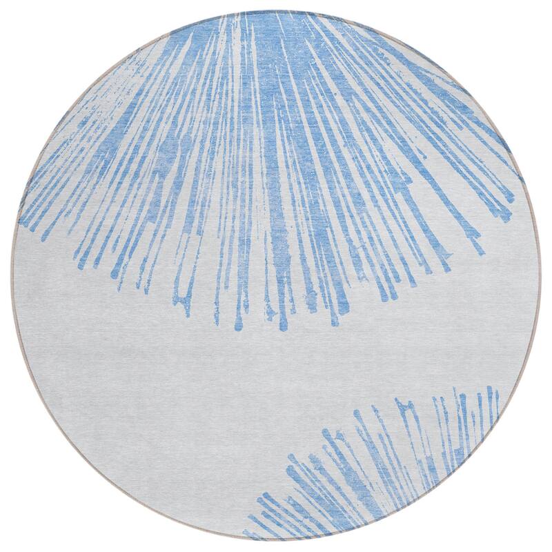 HomeRoots Abstract Transitional Rectangle Outdoor Rug