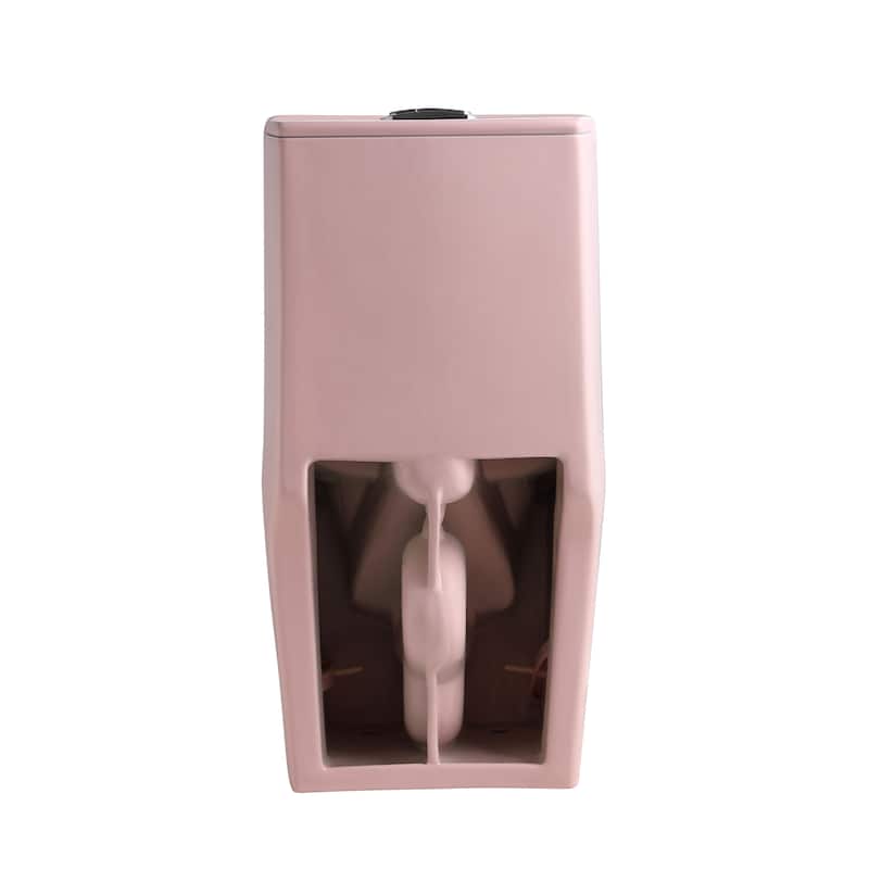 1.6/1.1GPF Dual-Flush One-Piece Toilet, Elongated ADA, 12" S-Trap,Pink