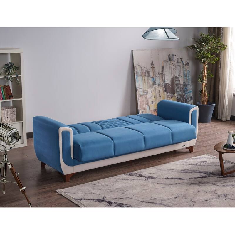 Dizza 91.7" Fabric Convertible Sleeper Sofa