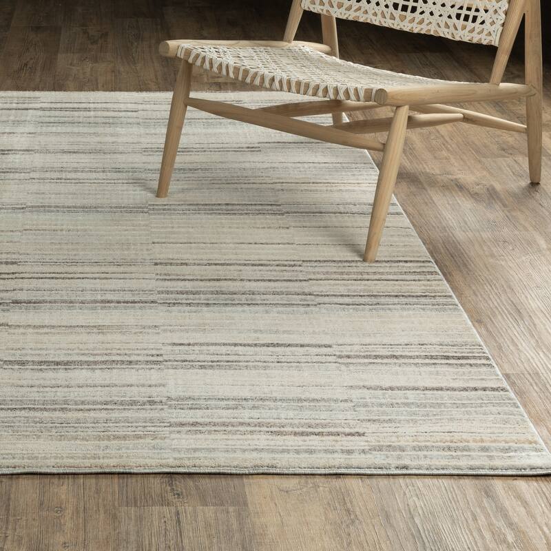 Style Haven Owen Contemporary Layered Stripes Area Rug