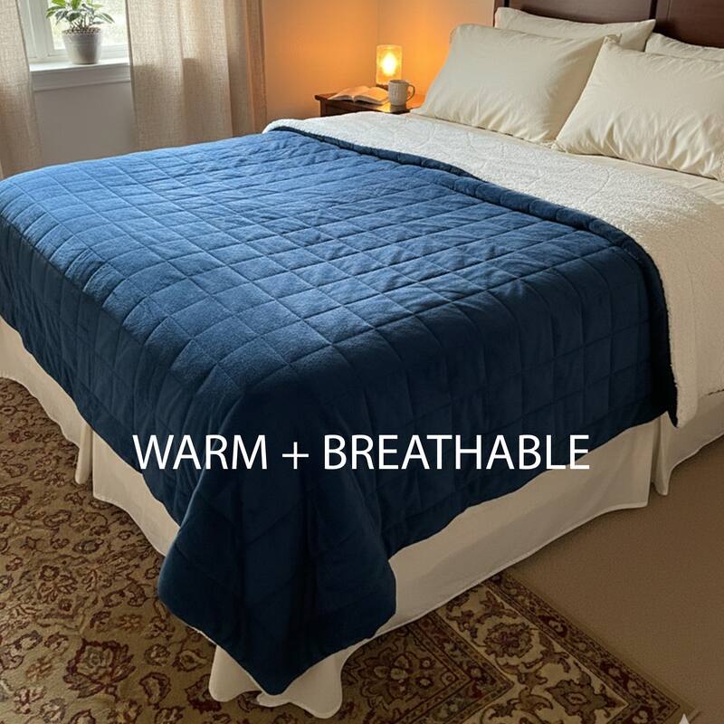 Cozy Soft Quilted Fleece-like Throw