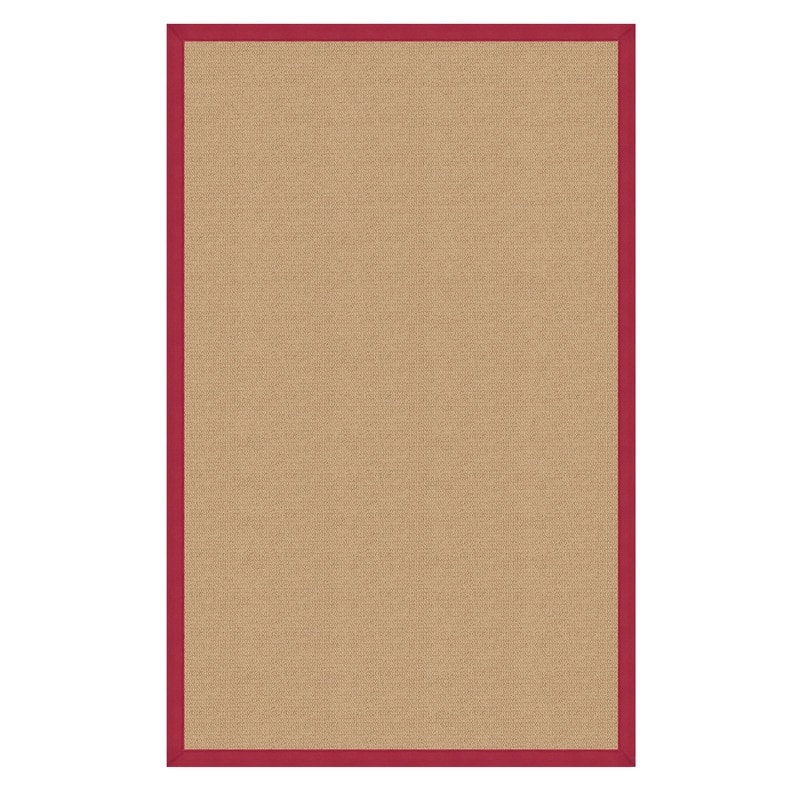 Linon Athena Sisal Hand Finished Classic Rug - 9'10'' X 13' - Red