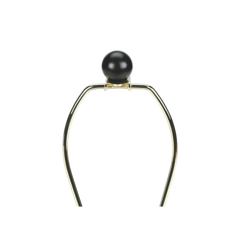 Lighting, 24"h, Table Lamp, Black Ceramic, Ivory / Cream Shade