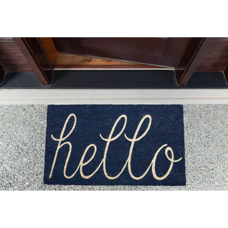DII Yellow Hello Doormat
