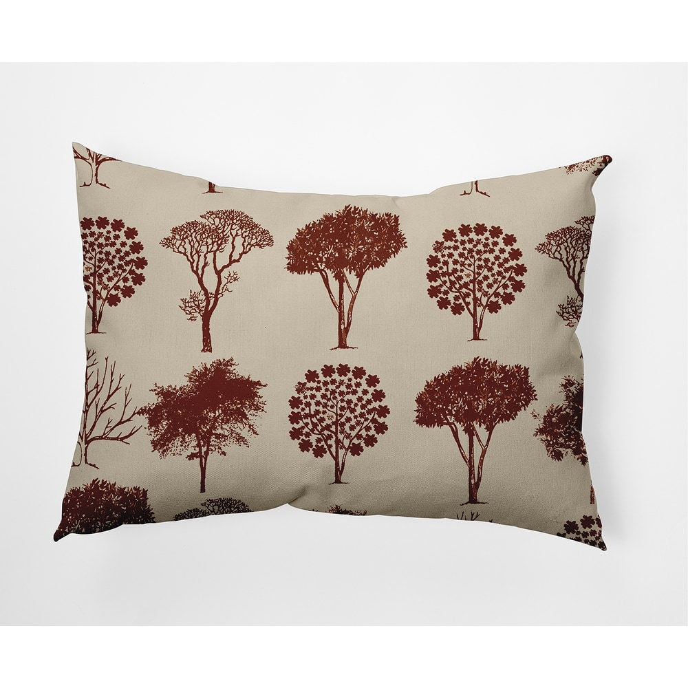 Field of Trees Fall Indoor/Outdoor Throw Pillow