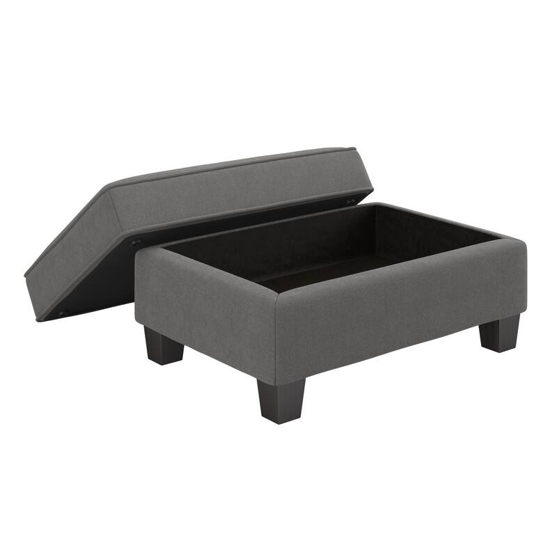 Bush Furniture Stockton Living Room Accent Chair with Ottoman Set