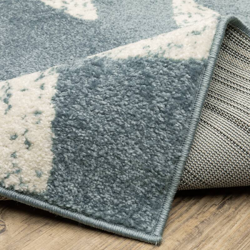 Quartz Coastal Star Fish Blue/ Ivory Area Rug