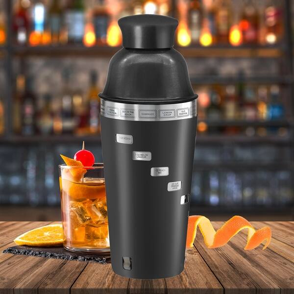 Oggi Dial-A-Drink Shaker Per Cocktail In Acciaio Inox – Con 15 Ricette Incise - 2