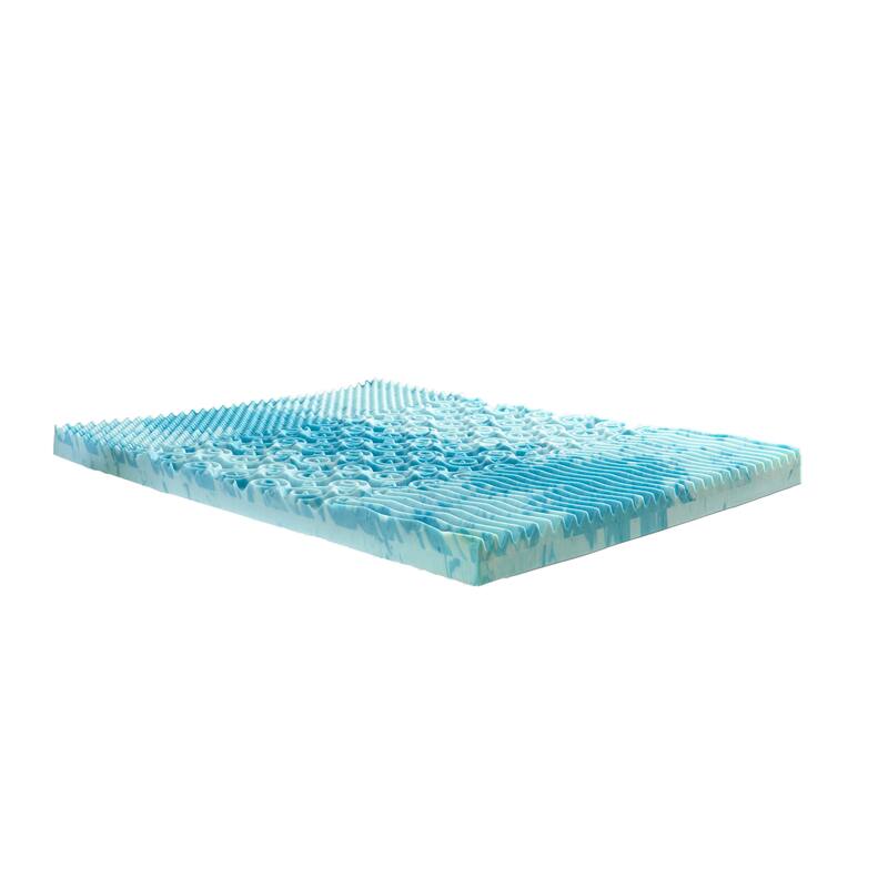 Nautica Home 3 in./4 in. Cooling Gel Foam Mattress Topper with Multi-Zone Air Flow