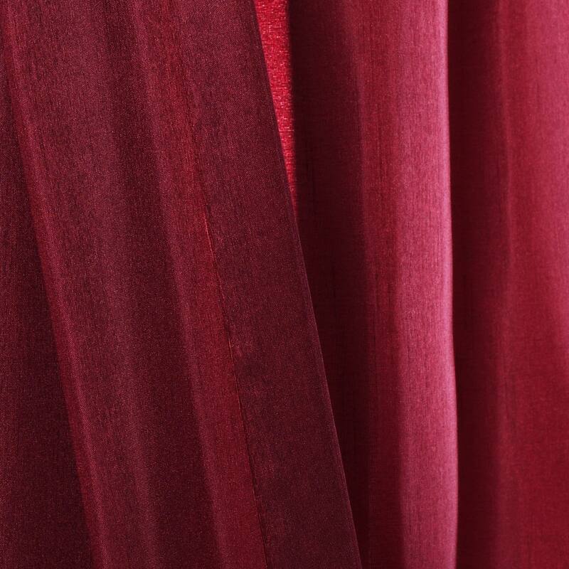 Copper Grove Moberly Red/ Black Milione Fiori 84-inch Curtain Panel Pair