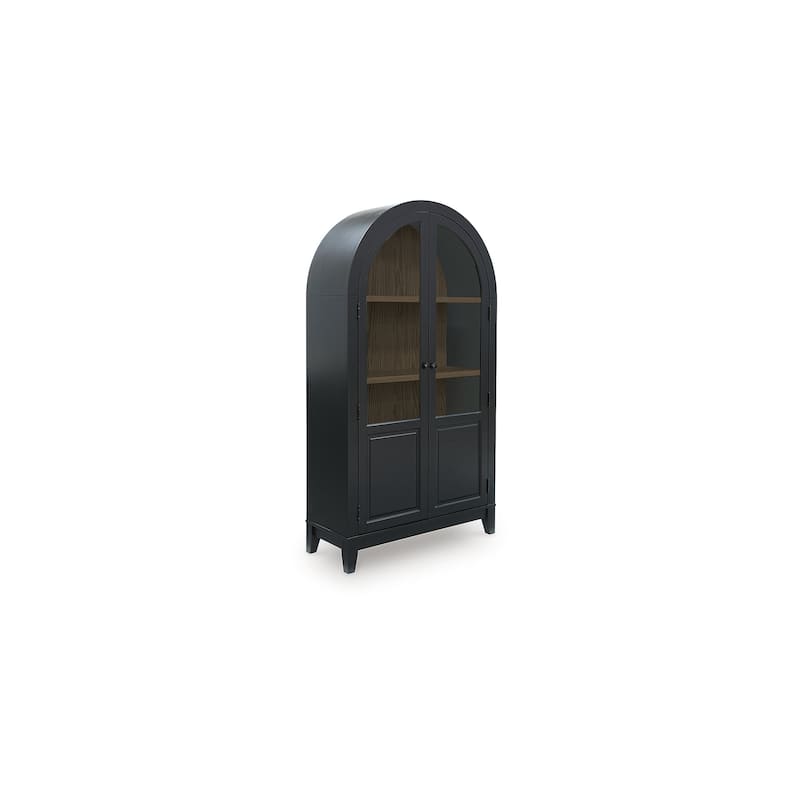 Signature Design by Ashley Dagandale Black/Brown Accent Cabinet - 40" W x 16" D x 74.13" H