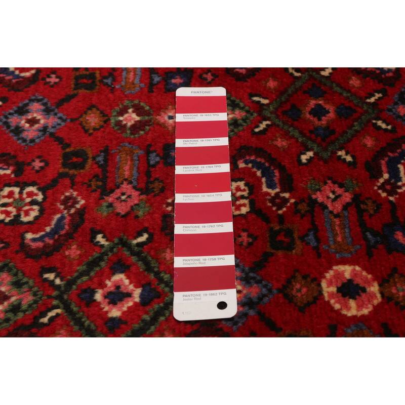 ECARPETGALLERY Hand-knotted Andelz Red Wool Rug - 2'11 x 9'6