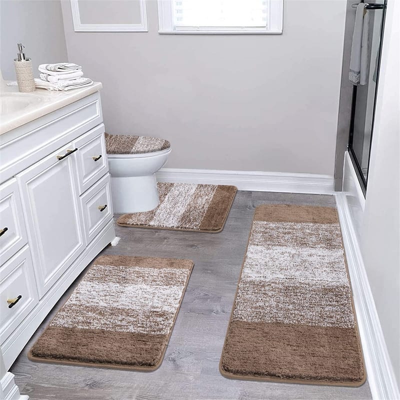 Bathroom Rugs Sets 4 Piece