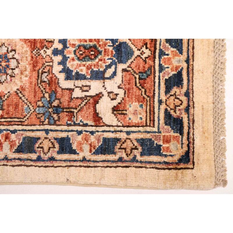 ECARPETGALLERY Hand-knotted Aryana Ivory Wool Rug - 8'0 x 9'11