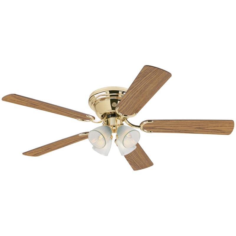 Westinghouse Lighting Contempra IV 52-Inch 5-Blade Indoor Ceiling Fan with Dimmable LED Light and Frosted Ribbed Glass