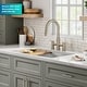 preview thumbnail 76 of 86, KRAUS Oletto Bridge Kitchen Faucet with 2-Function Pull-Down Sprayhead