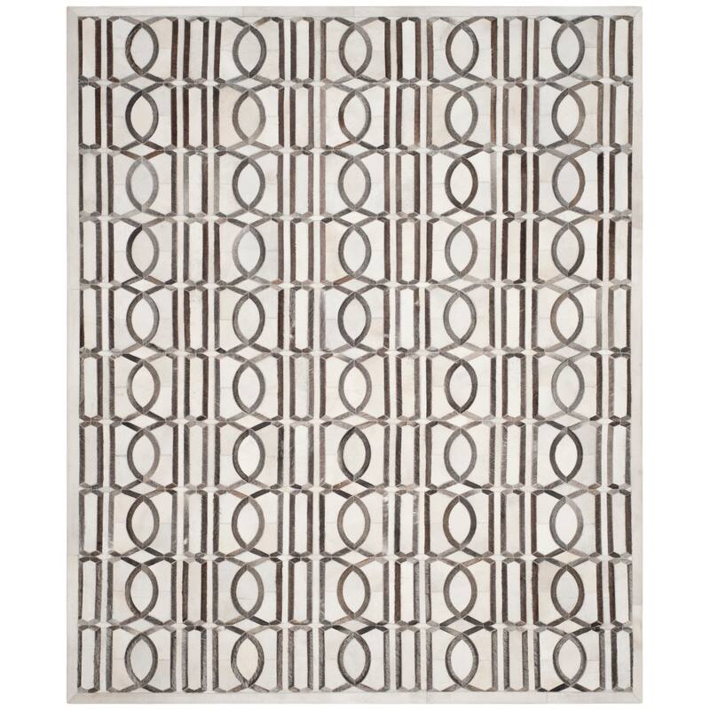 SAFAVIEH Handmade Studio Leather Mandie Modern Leather Rug