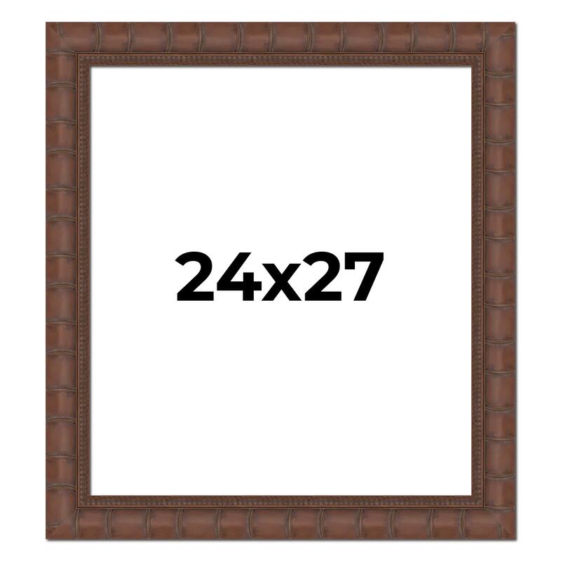 24x27 Frame Pewter Solid Wood Picture Frame Width 1.625 Inches | Interior Frame Depth 0.6875 Inches