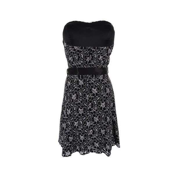 juniors black lace dress