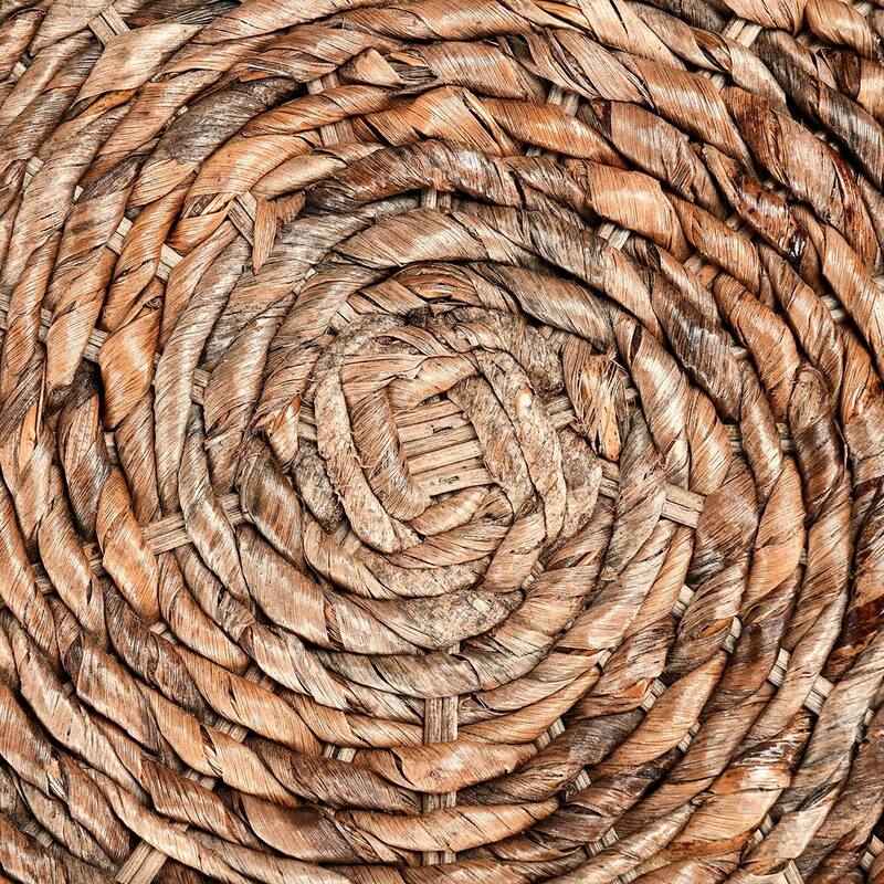 Mobbi Natural Rattan Round End Table by Kosas Home