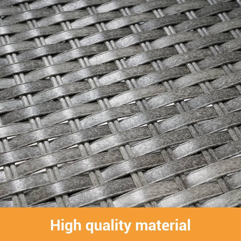 Livoosun Patio Loveseat Sofa Outdoor Wicker Couch, 2-Seater Furniture with High Back and Removable Cushions