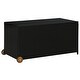 preview thumbnail 1 of 6, vidaXL Patio Storage Box Black 47.2"x25.6"x24" Poly Rattan
