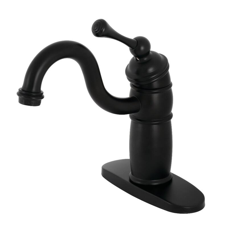 Vintage 1-Handle Monoblock Bar Faucet - Matte Black