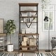 preview thumbnail 2 of 7, Rendrick Farmhouse Adjustable Shelves Bookcase by Furniture of America