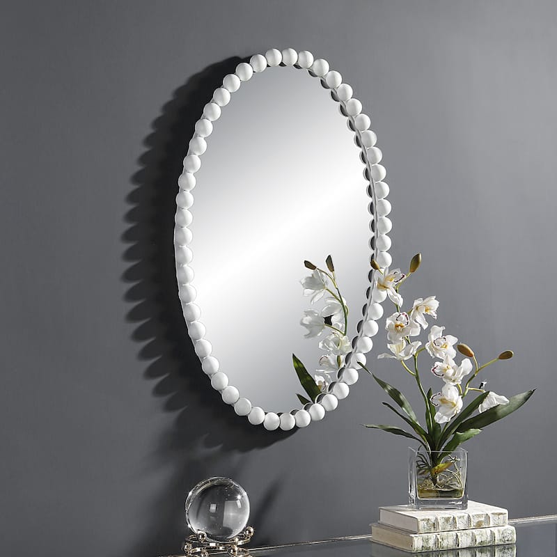 Uttermost Serna Oval Mirror - 20"W X 30"H X 2"D