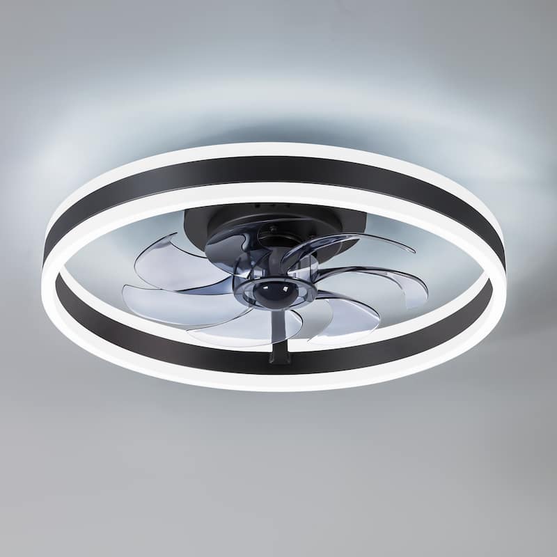 20"/23" Low Profile Dimmable Smart Ceiling Fan with Lights and Remote(6/7 ABS Blades)