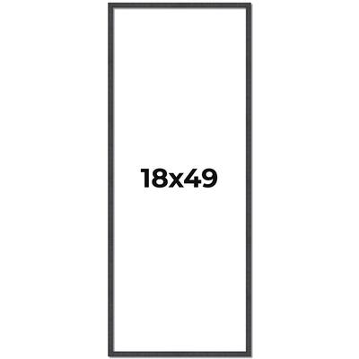 18x49 Frame Brown Solid Wood Picture Frame - Complete Modern Photo