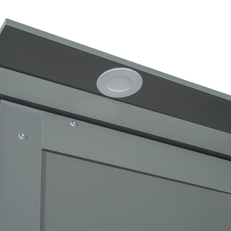 Queen Murphy Wall Bed with Built-In Sofa, Fold-Away Design, and Storage Cabinet for Space-Saving Living Spaces