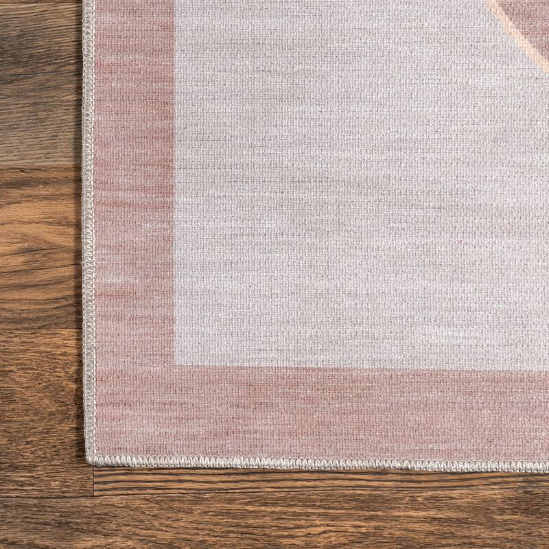 Nuloom Rizzo SpinClean Puppy Kids Machine Washable Area Rug