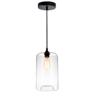 Glass 1 Light 7in Clear Down Mini Pendant