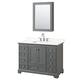 Option Dark Gray / Giotto Quartz Top / Polished Chrome