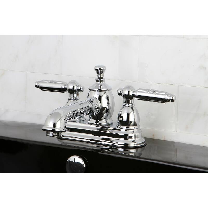 Kingston Brass Georgian 1.2 GPM Centerset Bathroom Faucet with Pop-Up