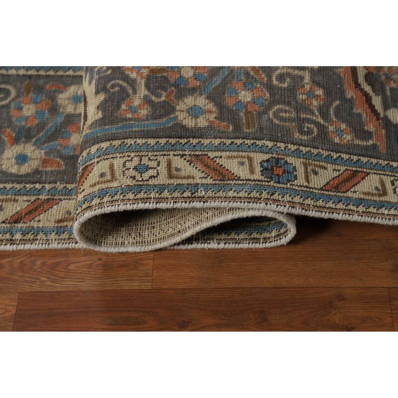 Tabriz Persian Vintage Area Rug Handmade Wool Carpet - 8'5" x 11'0"