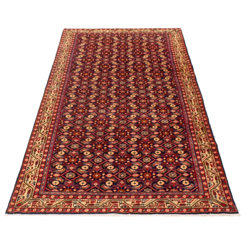 ECARPETGALLERY Hand-knotted Andelz Navy Wool Rug - 4'11 x 10'5