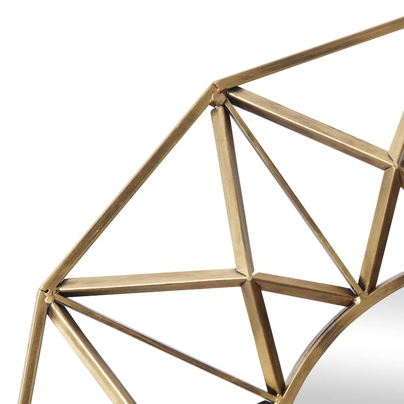 Metal Starburst Wall Mirror - Gold - Roche River Decor