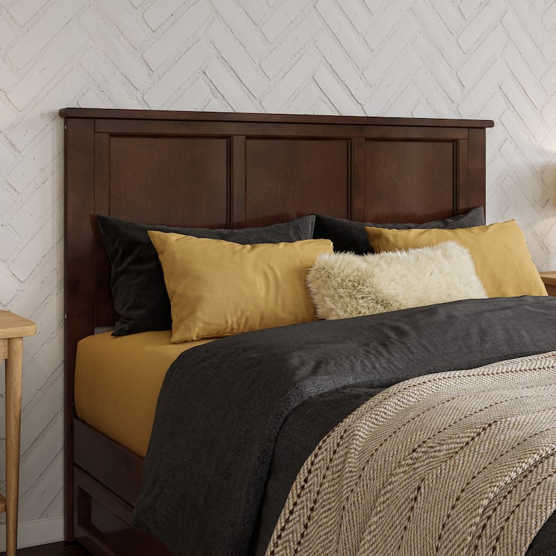 Madison Headboard with Attachable Charger - Walnut - Full