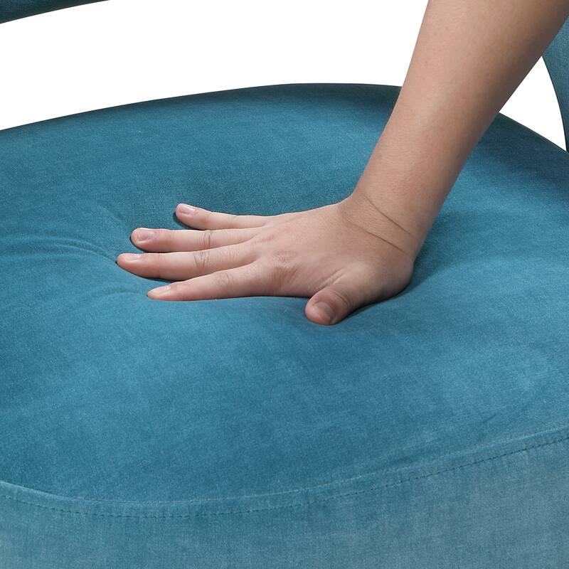 Sonoma 27.5" Velvet Accent Chair - Gold Finish Metal Legs