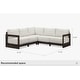 preview thumbnail 15 of 28, PURPLE LEAF Caesar L-Shaped White Outdoor Couch with 9.6" Thick for Yard Porch Deck Patio Conversation Sets