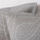 preview thumbnail 2 of 0, Cottage Home Addy Grey Cotton Jacquard Euro Square Pillow