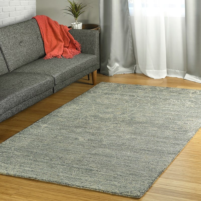Casimir Handmade Wool Area Rug - 4' x 6' - slate